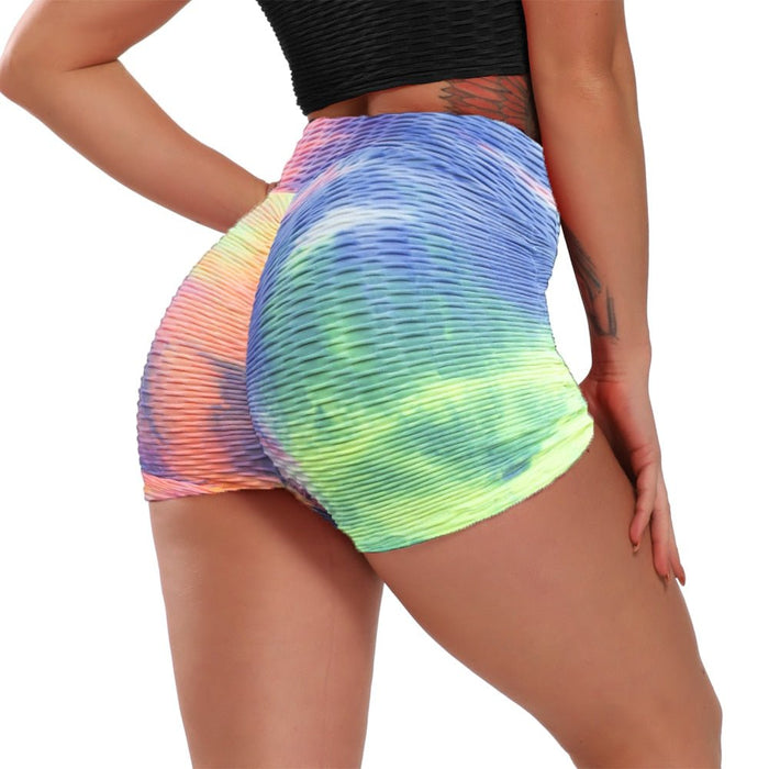 Tie-Dye Honeycomb Gym Shorts - Flamin' Fitness