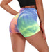 Tie-Dye Honeycomb Gym Shorts - Flamin' Fitness