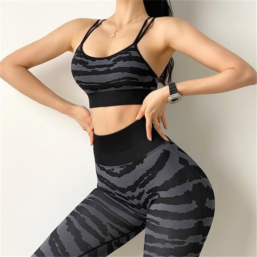 Tiger Print Seamless Gym Leggings - Flamin' Fitness