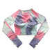 Two-Tone Tie Dye Long-Sleeve Top - Flamin' Fitness