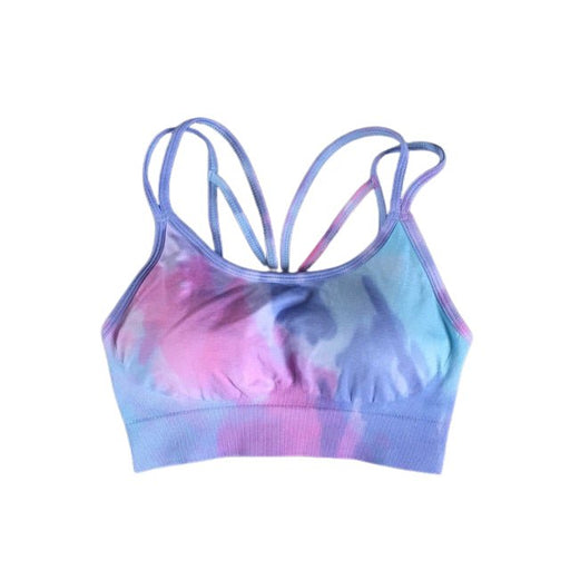 Two-Tone Tie-Dye Sports Bra - Flamin' Fitness