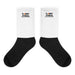 White/Black Sports Socks - Flamin' Fitness