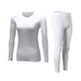 Women's Wool-Lined Thermal Base Layer Set - Flamin' Fitness